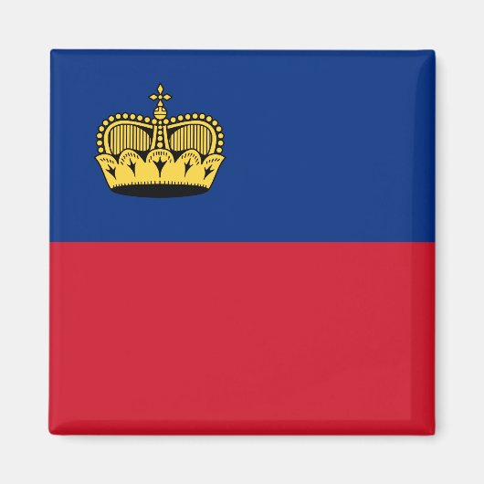 Liechtenstein, Libië vlag Magneet (Voorkant)