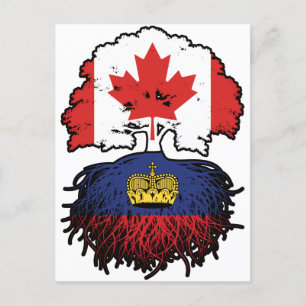 Liechtenstein Liechtensteiner Canada Tree Briefkaart