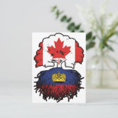 Liechtenstein Liechtensteiner Canada Tree Briefkaart (Staand voorkant)