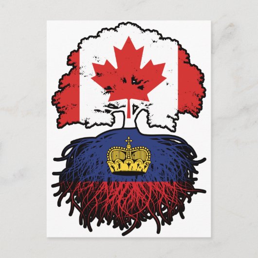 Liechtenstein Liechtensteiner Canada Tree Briefkaart (Voorkant)