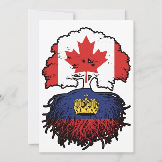 Liechtenstein Liechtensteiner Canada Tree Kaart (Voorkant)