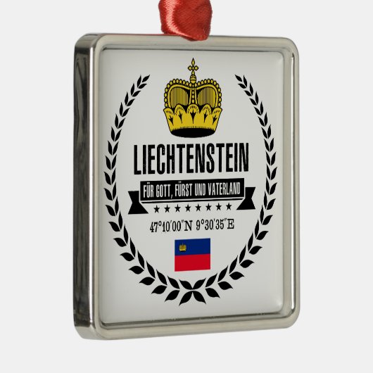 Liechtenstein Metalen Ornament (Rechts)