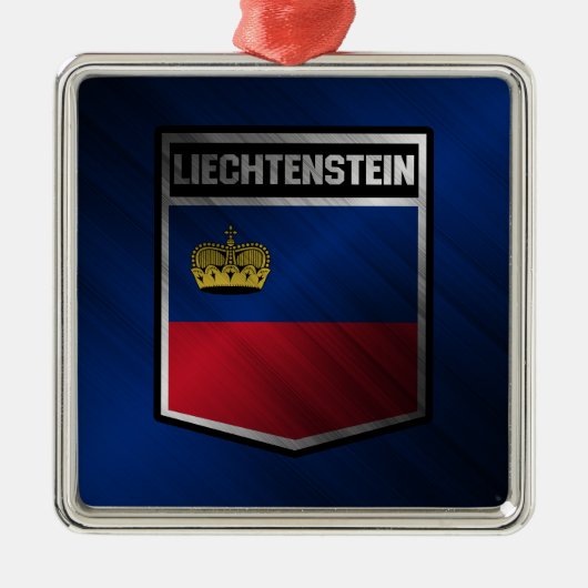 Liechtenstein Metalen Ornament (Voorkant)
