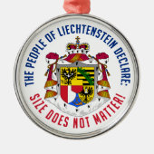Liechtenstein Metalen Ornament (Voorkant)