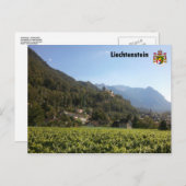 Liechtenstein mit Wappen / Liechtenstein met munt Briefkaart (Voorkant / Achterkant)