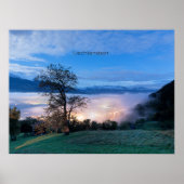 Liechtenstein nachtelijke landschapsfoto poster (Voorkant)