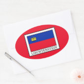Liechtenstein Ovale Sticker (Envelop)