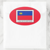 Liechtenstein Ovale Sticker (Tas)