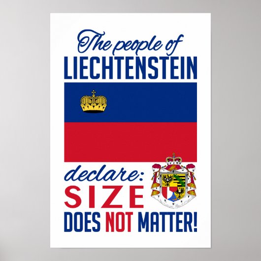 Liechtenstein poster (Voorkant)