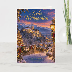 Liechtenstein Prettig Kerstfeest Feestdagen Kaart