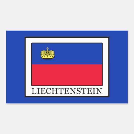Liechtenstein Rechthoekige Sticker (Voorkant)