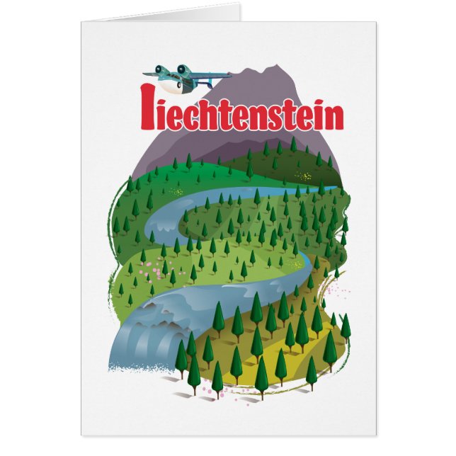 Liechtenstein-reisposter (Voorkant)