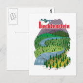 Liechtenstein-reisposter Briefkaart (Voorkant / Achterkant)