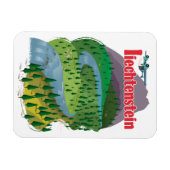 Liechtenstein-reisposter Magneet (Horizontaal)