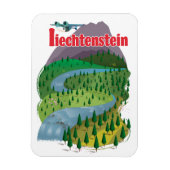 Liechtenstein-reisposter Magneet (Verticaal)