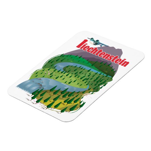 Liechtenstein-reisposter Magneet (Linkerzijde)