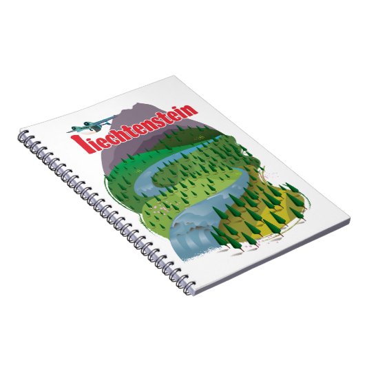 Liechtenstein-reisposter Notitieboek (Rechterzijde)