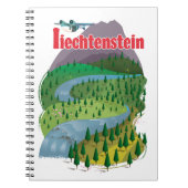 Liechtenstein-reisposter Notitieboek (Voorkant)