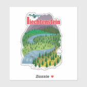 Liechtenstein Reisposter Sticker (Vel)