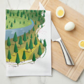 Liechtenstein Reisposter Theedoek (Quarter Fold)