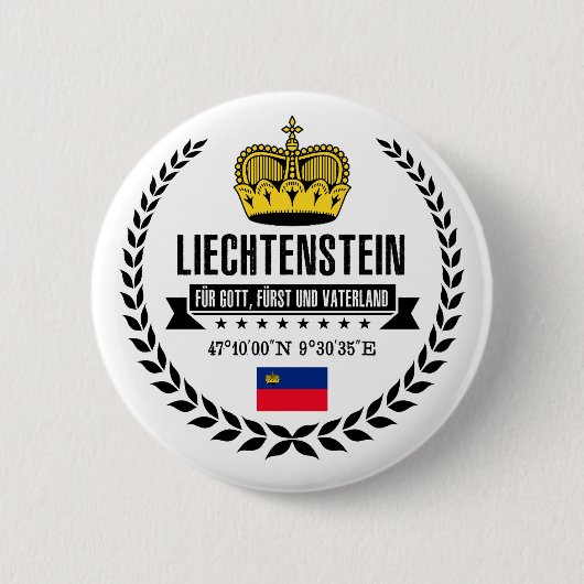 Liechtenstein Ronde Button 5,7 Cm (Voorkant)