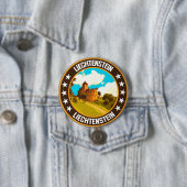 Liechtenstein Ronde Button 7,6 Cm (In situ)