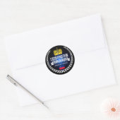 Liechtenstein Ronde Sticker (Envelop)