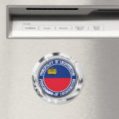 Liechtenstein Round Emblem Magneet (Insitu (Vaatwasser))