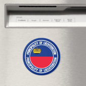 Liechtenstein Round Emblem Magneet (Insitu (Vaatwasser))