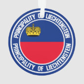 Liechtenstein Round Emblem Ornament (achterkant)