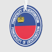 Liechtenstein Round Emblem Ornament (voorkant)
