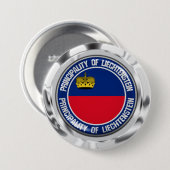 Liechtenstein Round Emblem Ronde Button 7,6 Cm (Voorkant /achterkant)