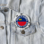 Liechtenstein Round Emblem Ronde Button 7,6 Cm (In situ)