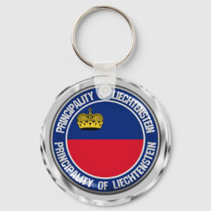 Liechtenstein Round Emblem Sleutelhanger