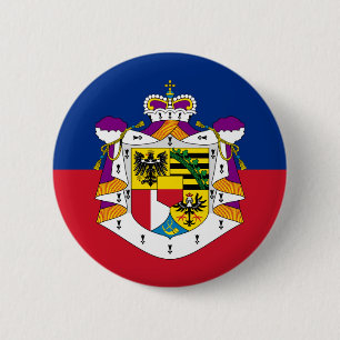 Liechtenstein (staat), Liechtensteinse vlag Ronde Button 5,7 Cm