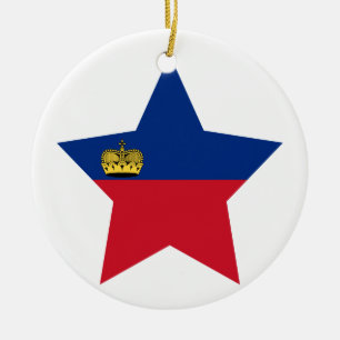 Liechtenstein Star Keramisch Ornament