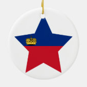 Liechtenstein Star Keramisch Ornament (Achterkant)
