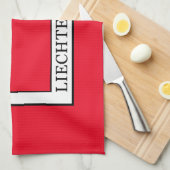 Liechtenstein Theedoek (Quarter Fold)