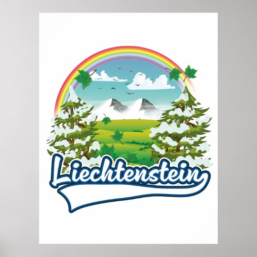 Liechtenstein Travel logo Poster (Voorkant)