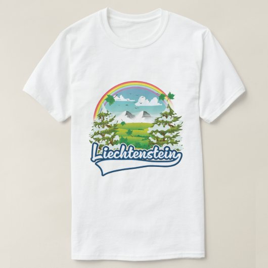 Liechtenstein Travel logo T-shirt (Design voorkant)