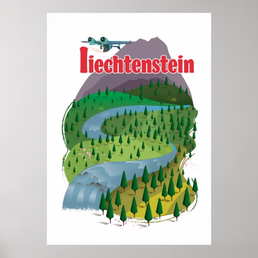 liechtenstein Travel poster (Voorkant)