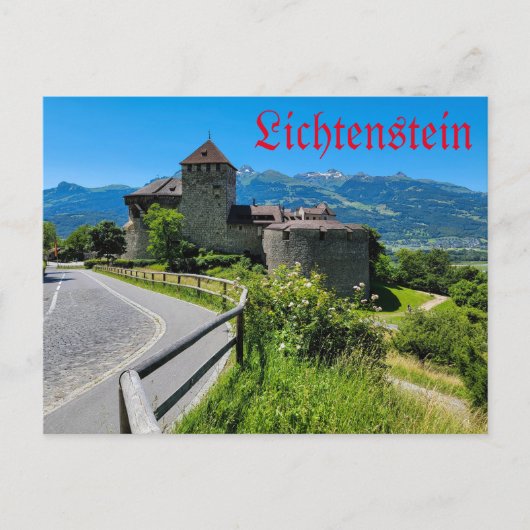 Liechtenstein - Vaduz Castle Feestdagenkaart (Voorkant)