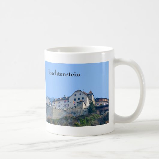 Liechtenstein Vaduz Castle Souvenir Koffiemok (Rechts)