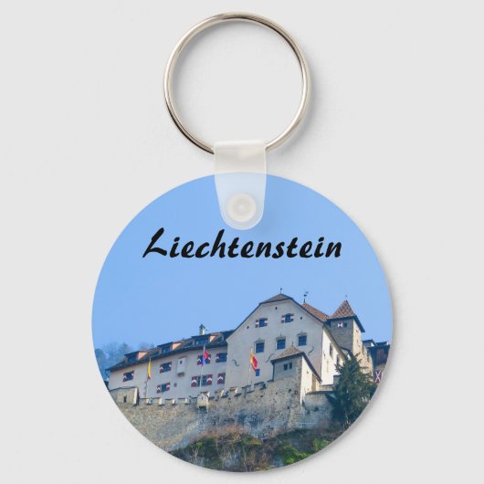 Liechtenstein Vaduz Castle Souvenir Sleutelhanger (Voorkant)