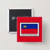 Liechtenstein Vierkante Button 5,1 Cm (Voorkant /achterkant)