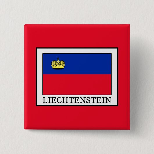 Liechtenstein Vierkante Button 5,1 Cm (Voorkant)