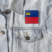 Liechtenstein Vierkante Button 5,1 Cm (In situ)