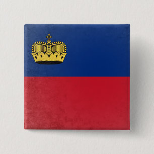 Liechtenstein Vierkante Button 5,1 Cm