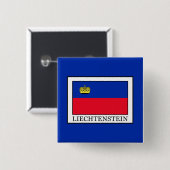 Liechtenstein Vierkante Button 5,1 Cm (Voorkant /achterkant)