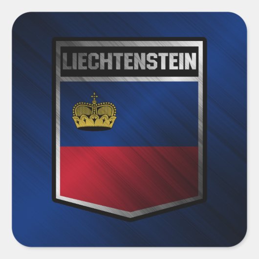 Liechtenstein Vierkante Sticker (Voorkant)